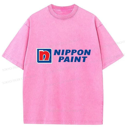 Tokyo-Tiger Nippon Paint Logo Washed T-Shirt