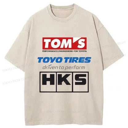 Tokyo-Tiger Toyo Tires Japan Washed T-Shirt