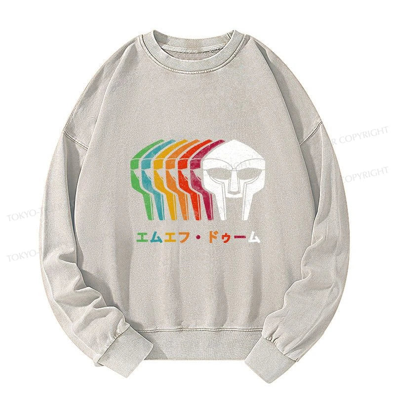 Tokyo-Tiger Retro MF Doom Washed Sweatshirt