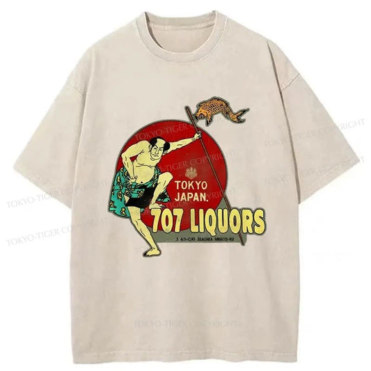 Tokyo-Tiger Vintage Japanese Liquor Washed T-Shirt