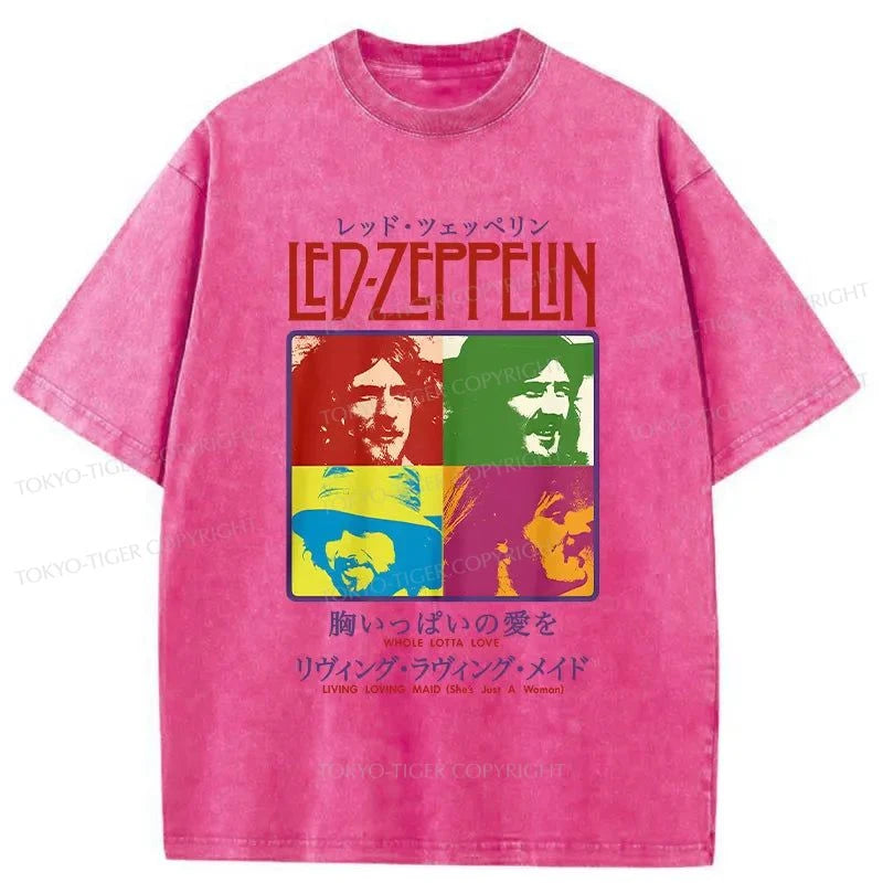 Tokyo-Tiger Led Zeppelin Japanese Washed T-Shirt