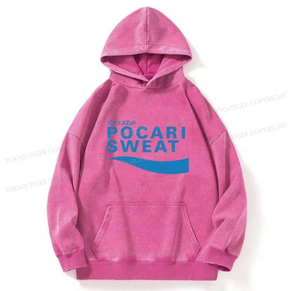 Tokyo-Tiger POCARI SWEAT Blue Washed Hoodie