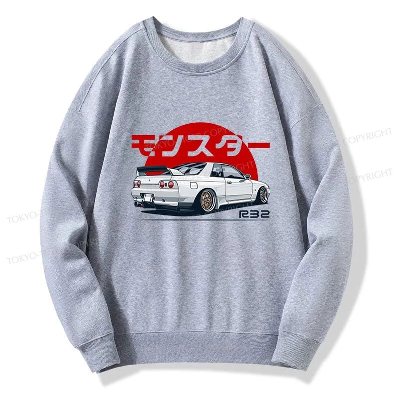 Tokyo-Tiger Monster. Skyline R32 GTR Sweatshirt