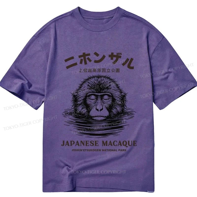 Tokyo-Tiger The Macaque Monkey In The Bath Japanese Classic T-Shirt