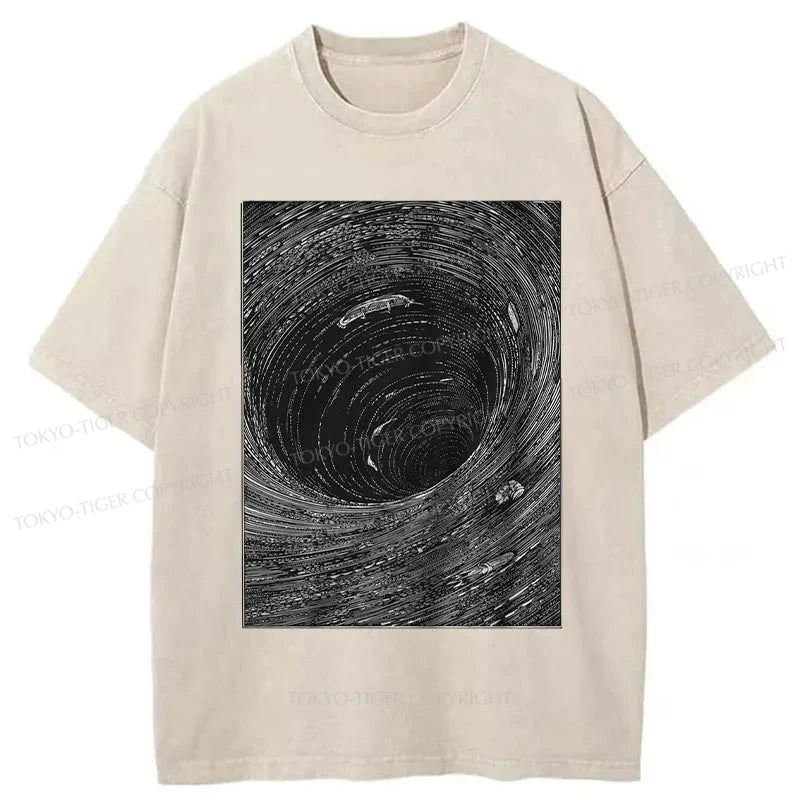 Tokyo-Tiger Vortex Japanese Washed T-Shirt