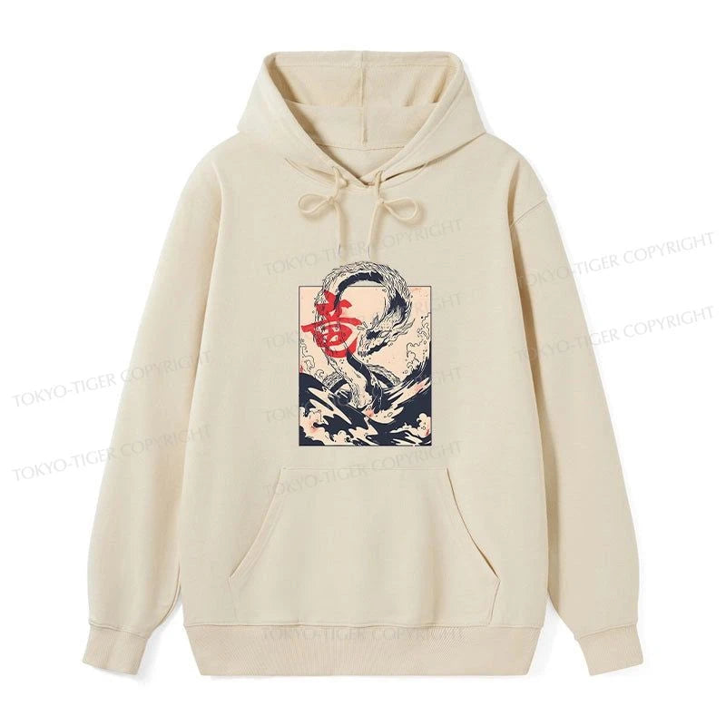 Tokyo-Tiger Sea Dragon Japanese Classic Hoodie