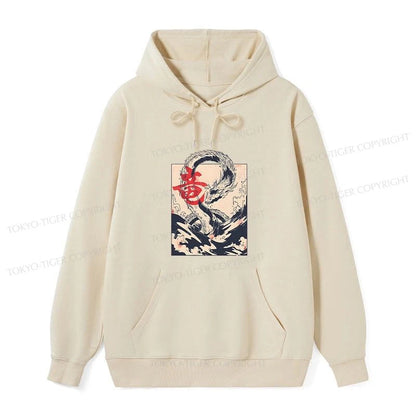 Tokyo-Tiger Sea Dragon Japanese Classic Hoodie