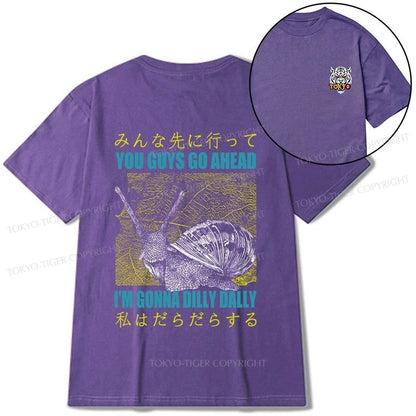 Tokyo-Tiger Slow Snail Japanese Front Back Classic T-Shirt