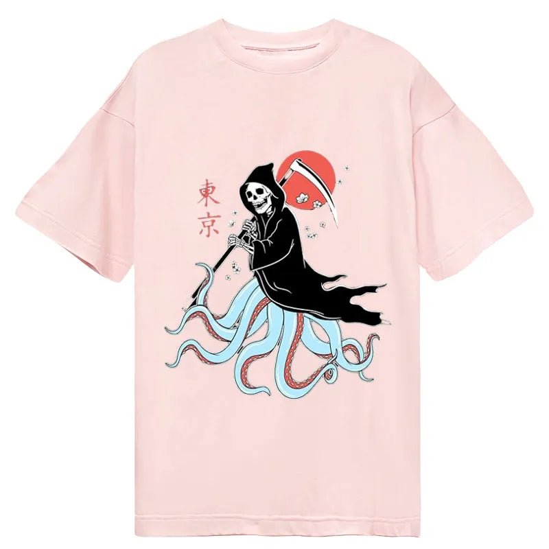 Tokyo-Tiger Oni Skull Tako Grim Reaper Classic T-Shirt