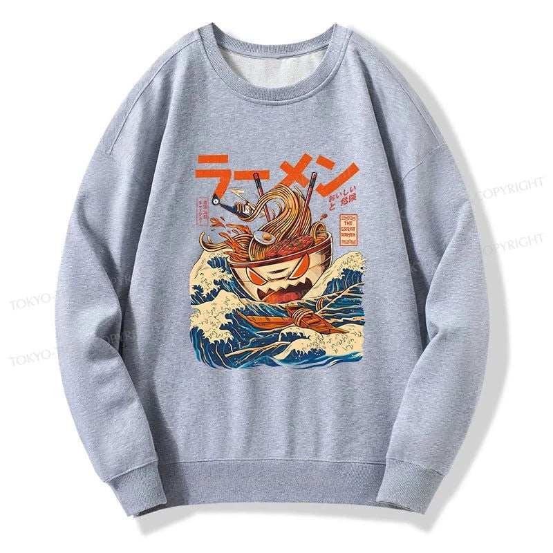 Tokyo-Tiger The Great Wave Ramen Kaiju Sweatshirt