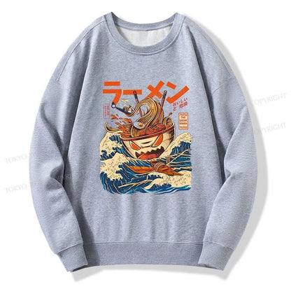 Tokyo-Tiger The Great Wave Ramen Kaiju Sweatshirt