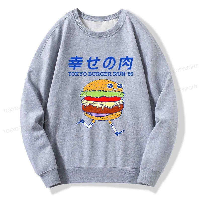 Tokyo-Tiger Tokyo Burger Run Japanese Sweatshirt