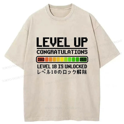 Tokyo-Tiger Level 18 Lock Release Washed T-Shirt