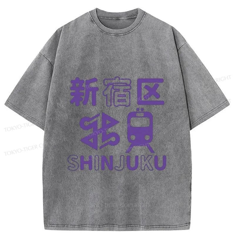 Tokyo-Tiger Shinjuku Japanese Washed T-Shirt