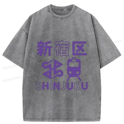 Tokyo-Tiger Shinjuku Japanese Washed T-Shirt