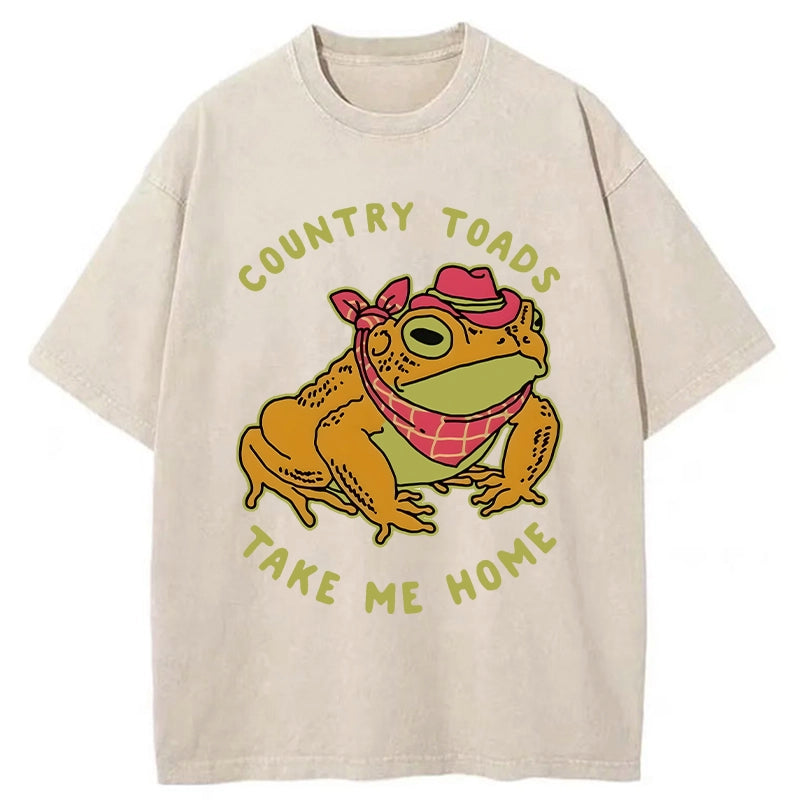 Tokyo-Tiger Country Style Frog Washed T-Shirt