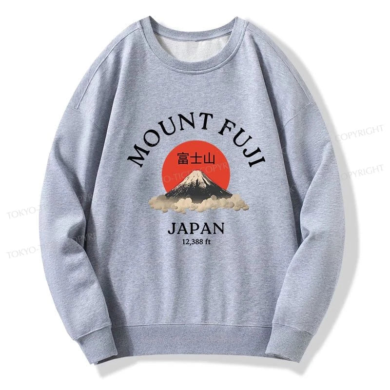 Tokyo-Tiger Japan Mount Fuji Sun Unisex Sweatshirt