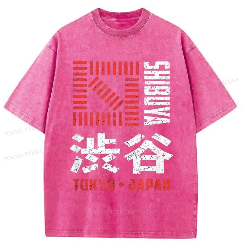 Tokyo-Tiger Shibuya Japan Washed T-Shirt