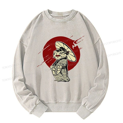 Tokyo-Tiger Frog Monster Washed Sweatshirt