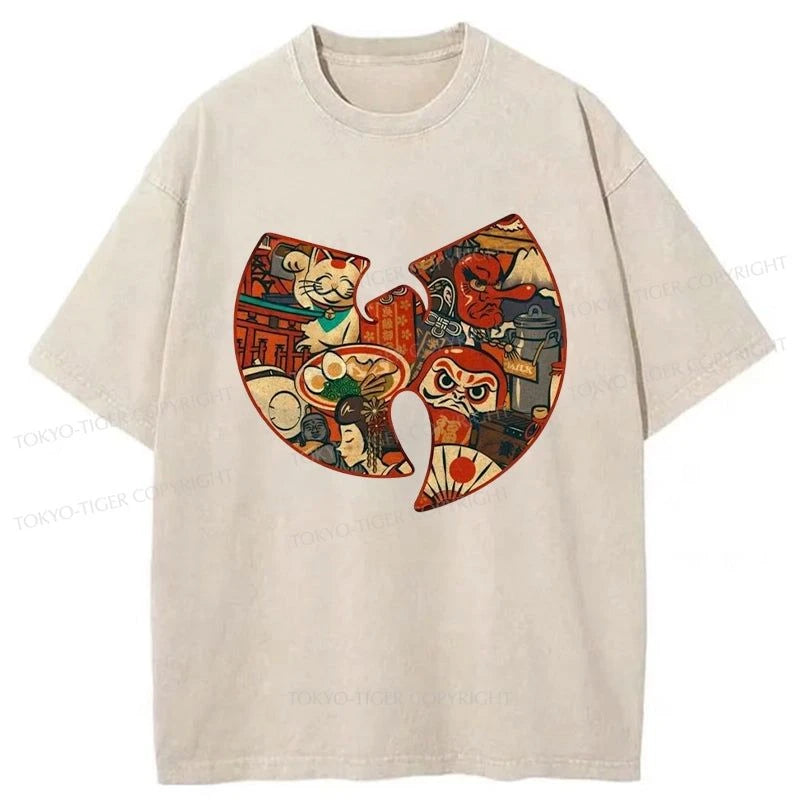 Tokyo-Tiger Wutang Clan Japanese Washed T-Shirt