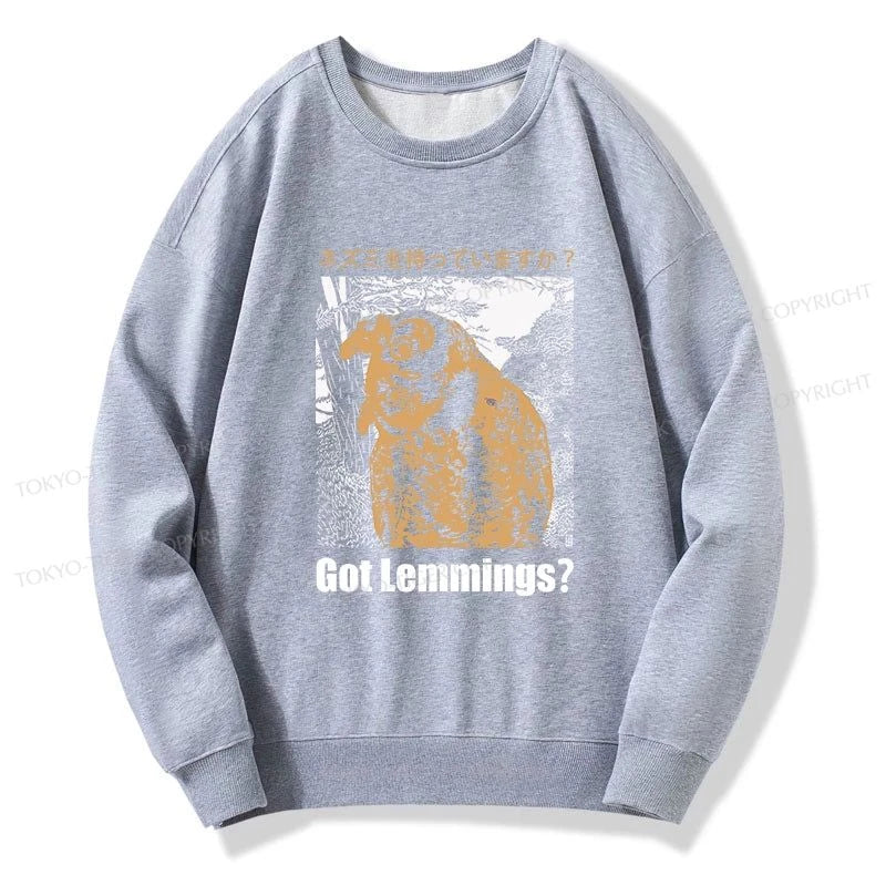 Tokyo-Tiger Do You Have Lemmings Japanese Sweatshirt