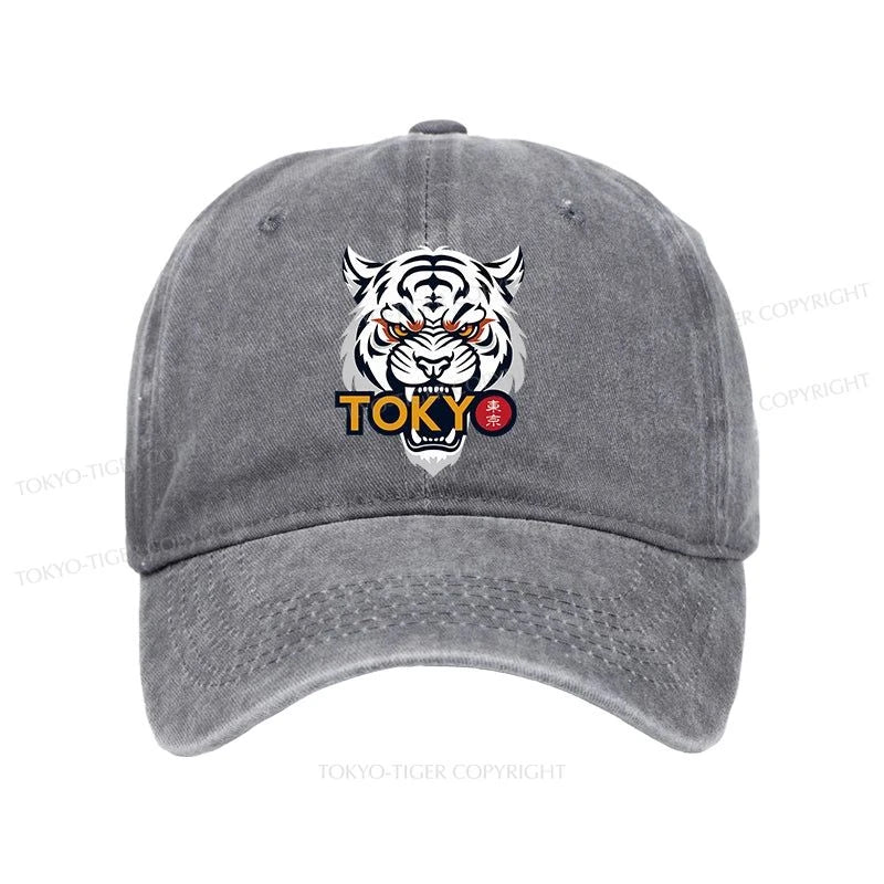 Tokyo-Tiger Logo Washed Cap