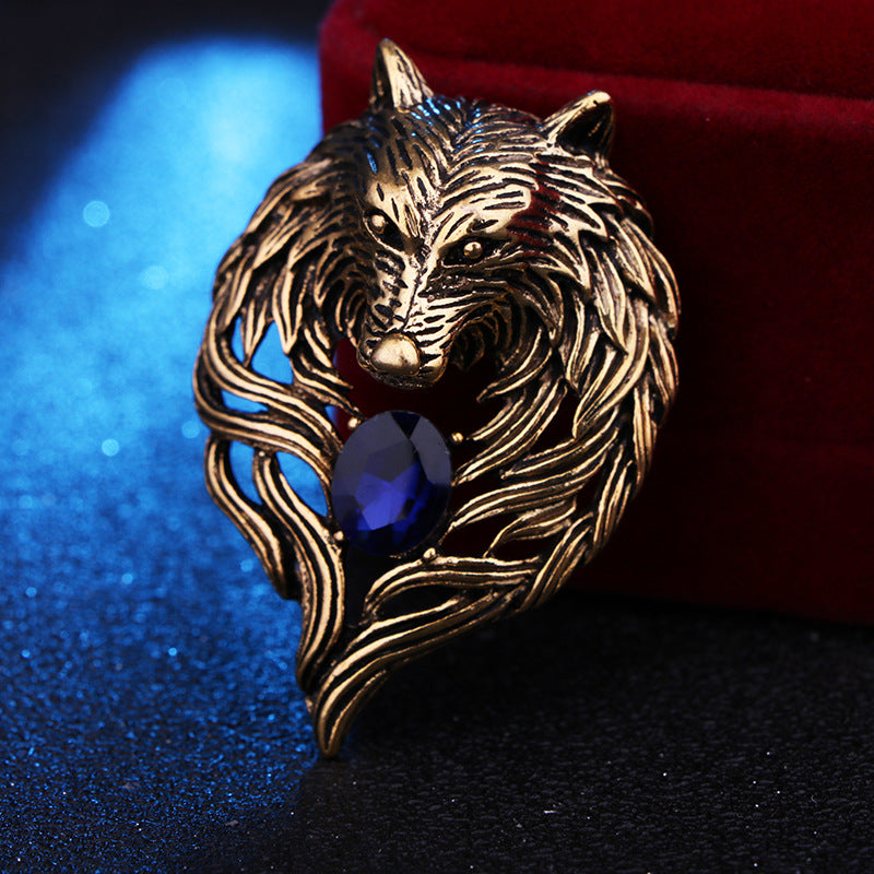 Tokyo-Tiger Vintage Domineering Wolf Pin