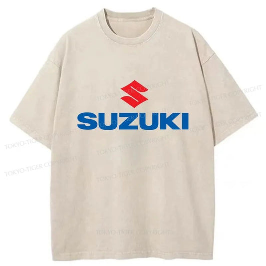 Tokyo-Tiger Suzuki Logo Japan Washed T-Shirt