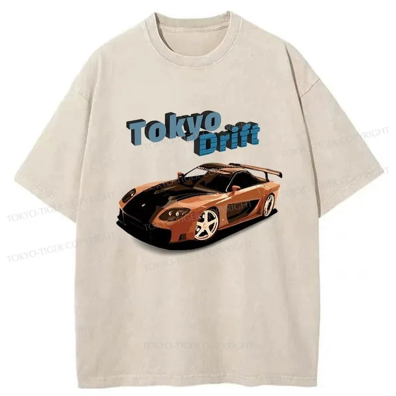 Tokyo-Tiger Fast And Furious-Tokyo Drift Washed T-Shirt