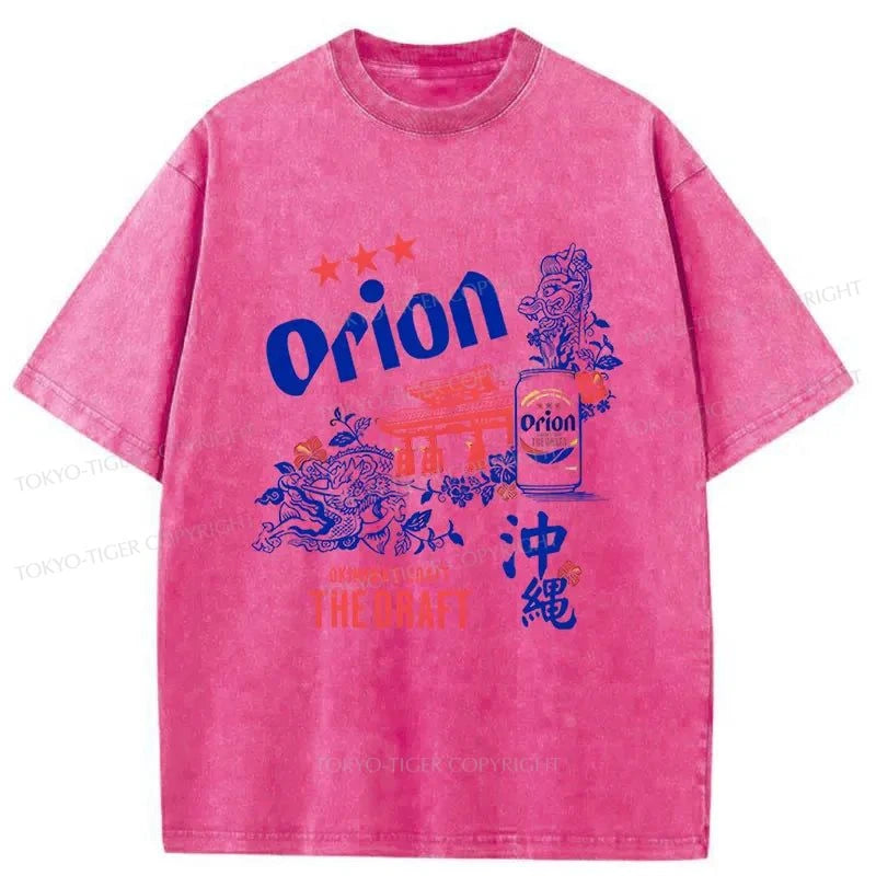 Tokyo-Tiger Orion Beer With Okinawa Washed T-Shirt