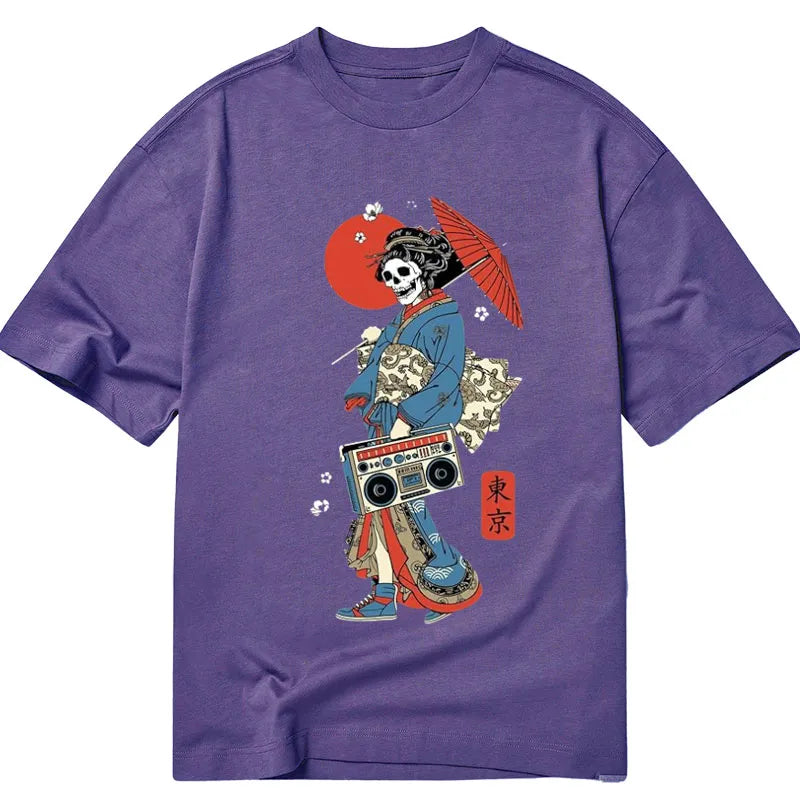 Tokyo-Tiger Gesha Skull Japanese Art Classic T-Shirt