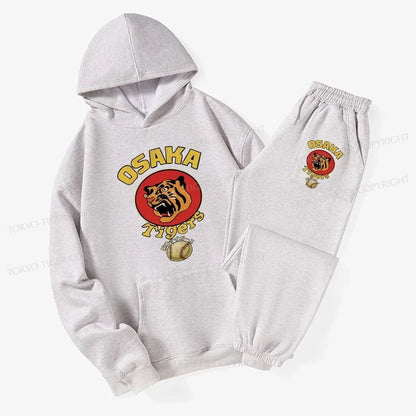 Tokyo-Tiger Osaka Tiger Baseball Fleece Lined Hoodie Set