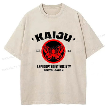 Tokyo-Tiger Japanese Monster Mothra Washed T-Shirt