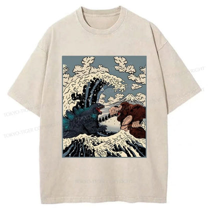 Tokyo-Tiger The Great Fight Washed T-Shirt