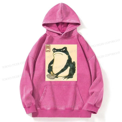 Tokyo-Tiger Matsumoto Hoji Japanese Frog Washed Hoodie