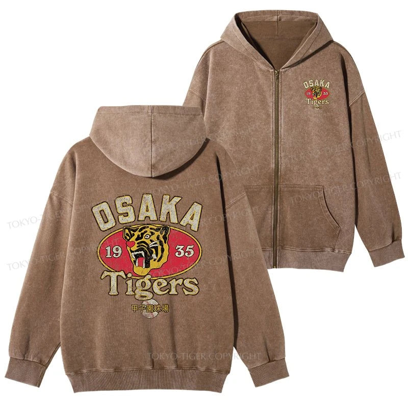 Tokyo-Tiger Osaka Tigers 1935 Washed Zip Hoodie