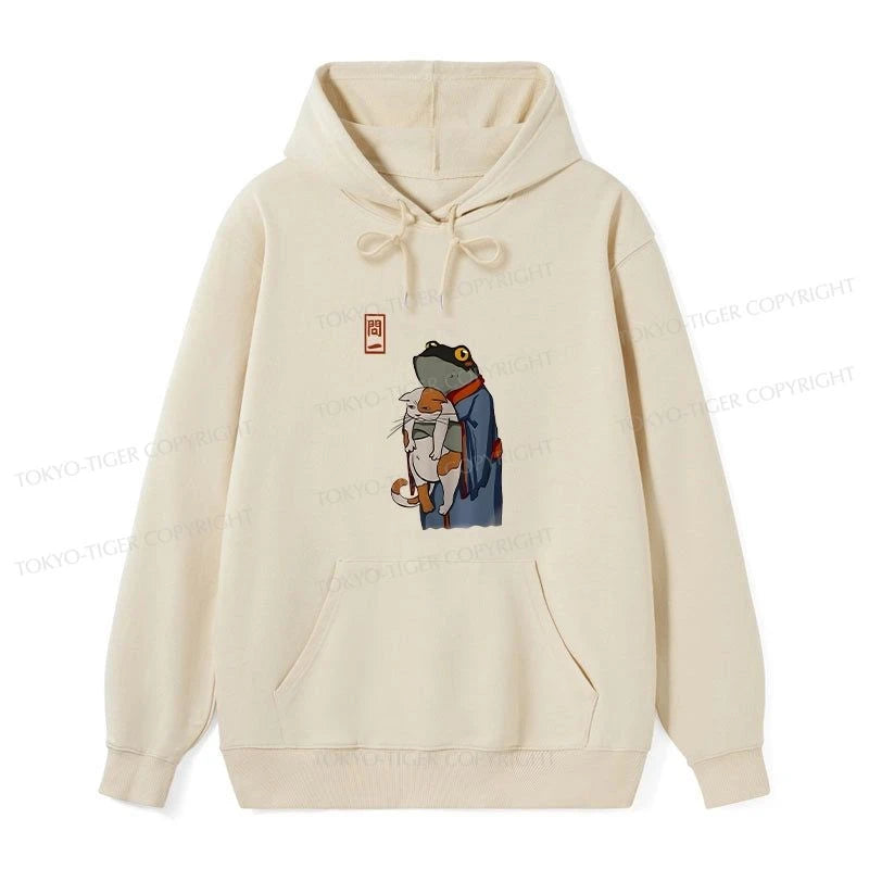 Tokyo-Tiger The Frog Holds The Cat Classic Hoodie