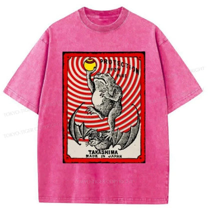 Tokyo-Tiger Takashima Matchbox Japanese Washed T-Shirt