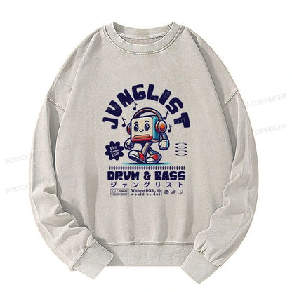 Tokyo-Tiger Junglist DNB Japan Washed Sweatshirt