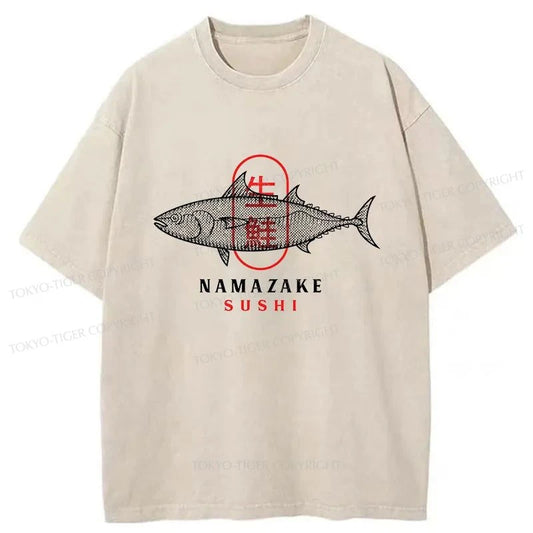 Tokyo-Tiger Fish Japanese Washed T-Shirt