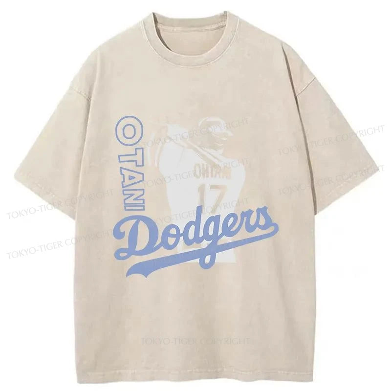 Tokyo-Tiger Baseball Player Washed T-Shirt