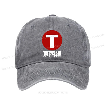 Tokyo-Tiger Tozai Line Kyoto Washed Cap