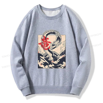 Tokyo-Tiger Sea Dragon Japanese Sweatshirt