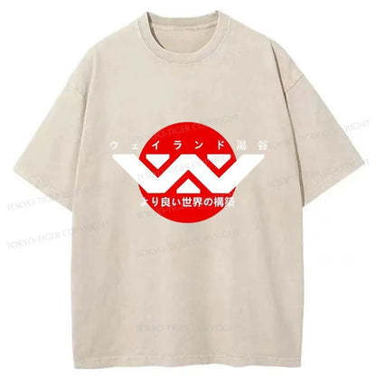 Tokyo-Tiger Weyland Yutani Logo Washed T-Shirt