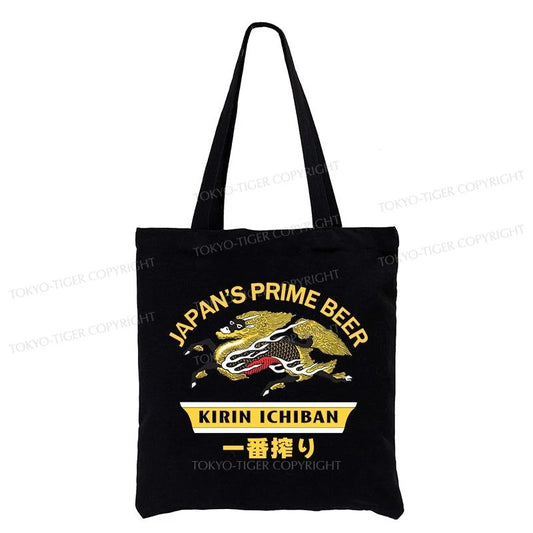 Tokyo-Tiger Kirin Ichiban Beer Logo Japanese Tote Bag