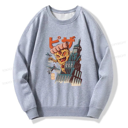 Tokyo-Tiger Great Pizza Kaiju Japanese Sweatshirt