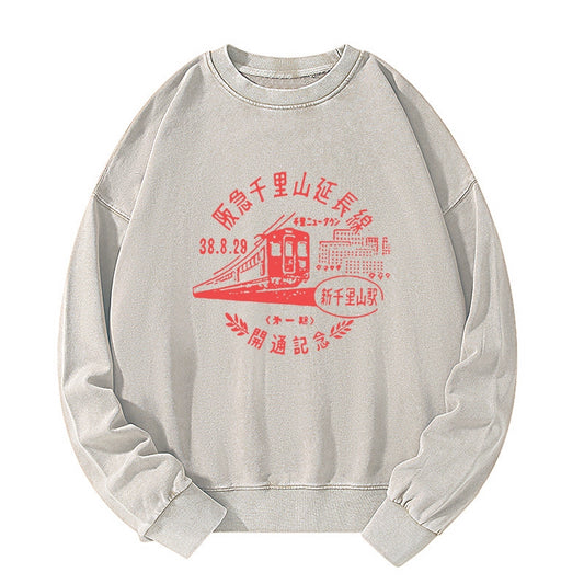 Tokyo-Tiger TOKYO 1929 Train Washed Sweatshirt