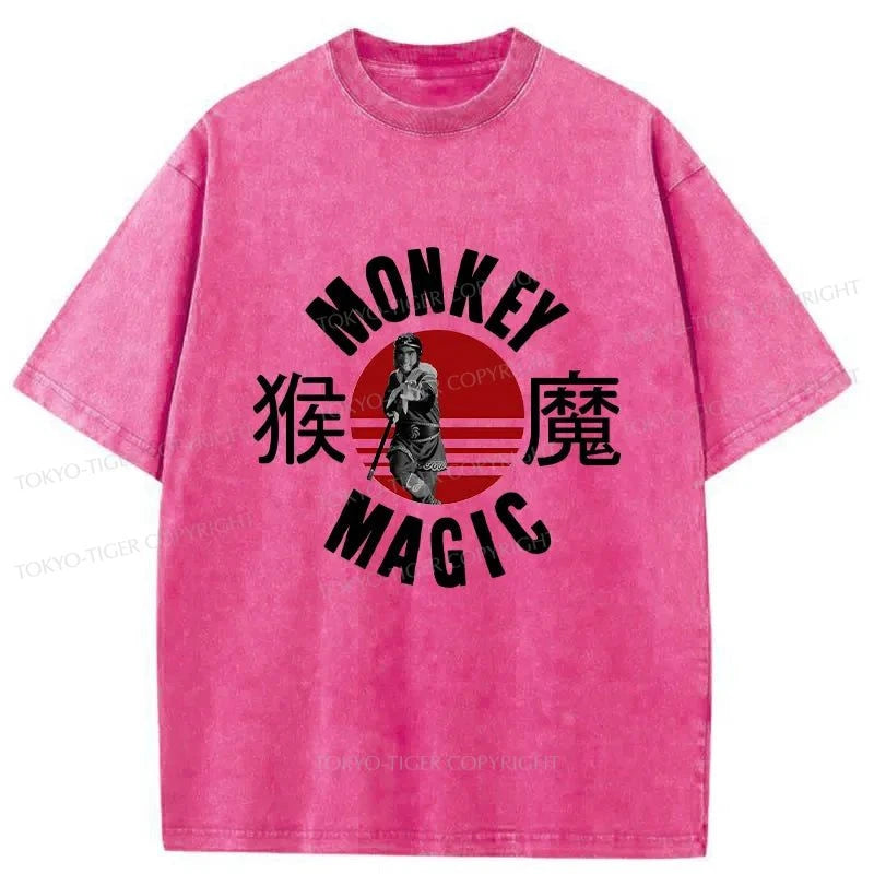 Tokyo-Tiger Monkey Magic Japan Washed T-Shirt