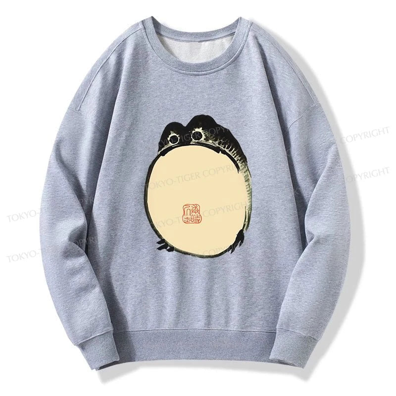 Tokyo-Tiger Grumpy Frog Japanese Sweatshirt