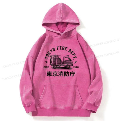 Tokyo-Tiger Tokyo Fire Dept Washed Hoodie